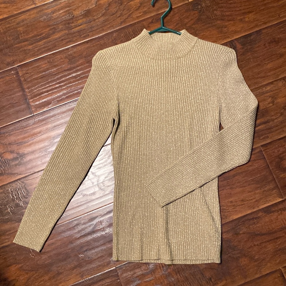 Gold knit sweater